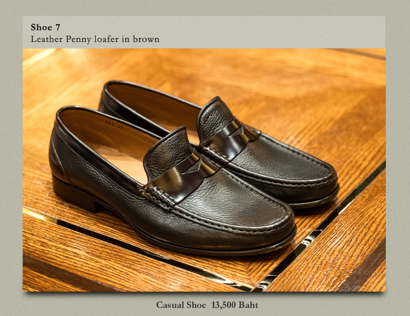Shoe 7 Leather Penny loafer in brown