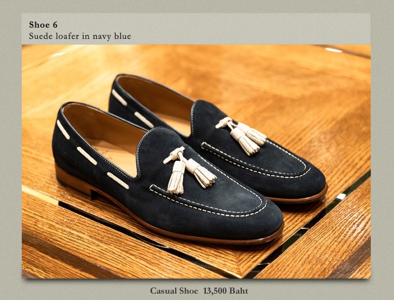 Shoe 6 Suede loafer in navy blue
