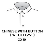Chinese with button ( width 1.25” ) CO 19