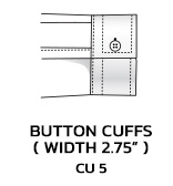 Button Cuffs ( width 2.75” ) CU 5