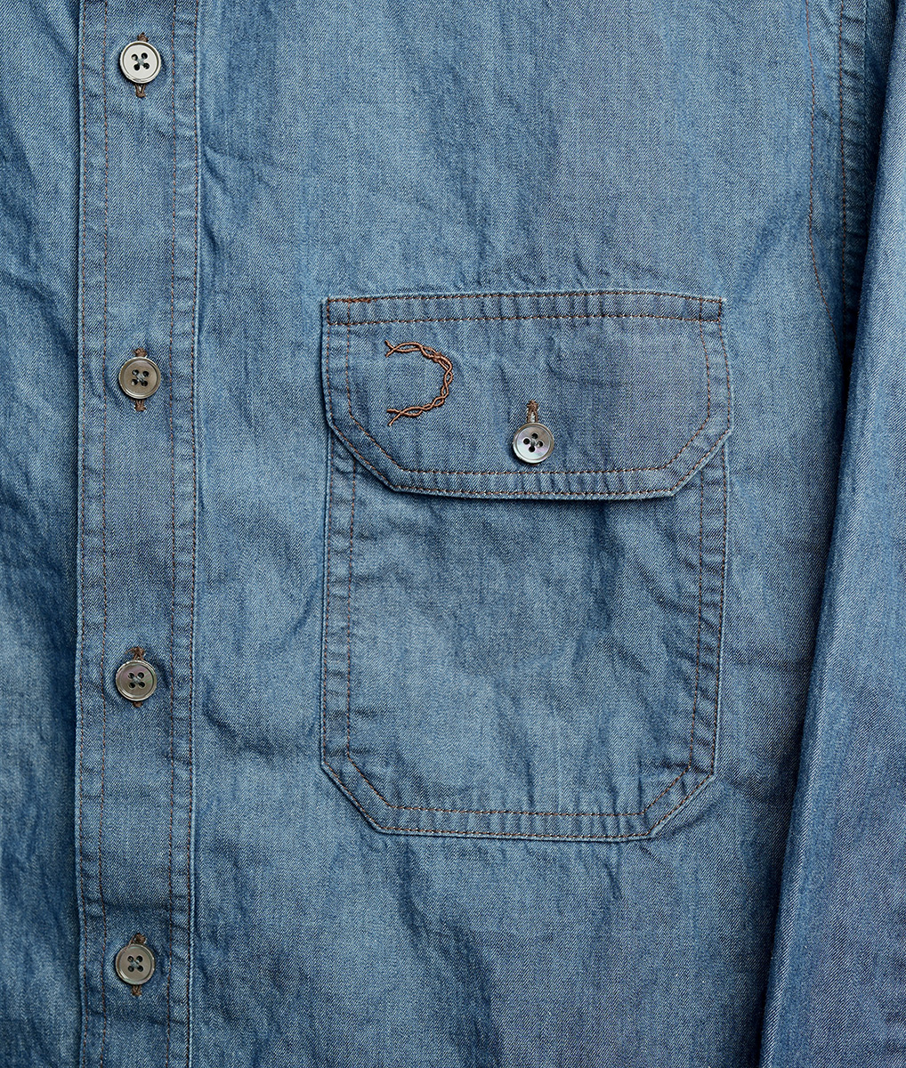 Shirt07Dark blue denim shirt